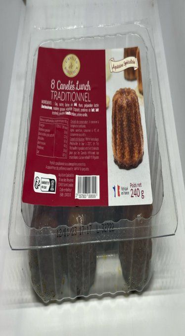 8 canelés lunch