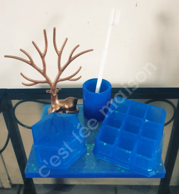 plateau et boîte de rangement cosmétique 