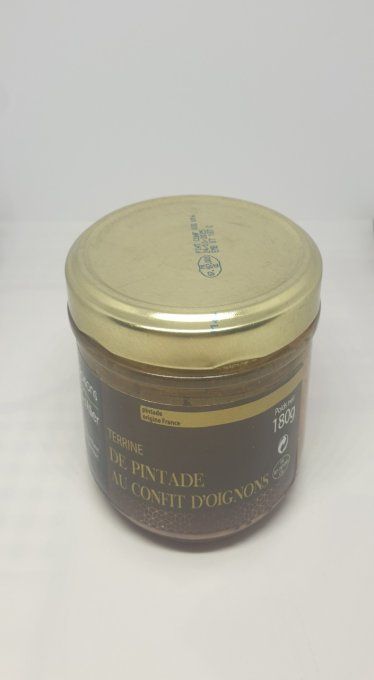 terrine de pintade au confit d'oignons