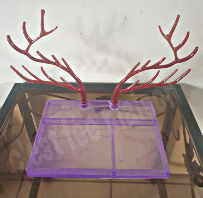 organisateur de bijoux corne de cerf 
